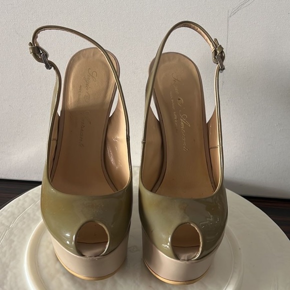 Sergio Amaranti made in Italy heelless platform shoes Women's Size 6 - Picture 9 of 9